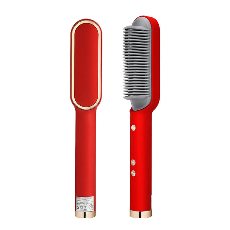 Hair Straightener Ceramic Hot Comb