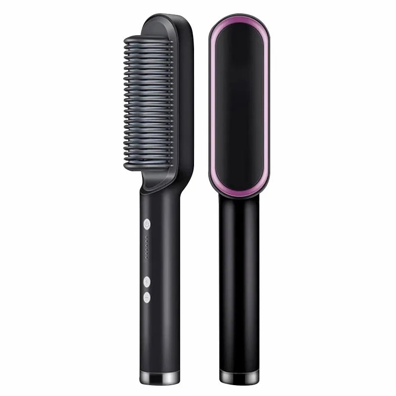 Hair Straightener Ceramic Hot Comb