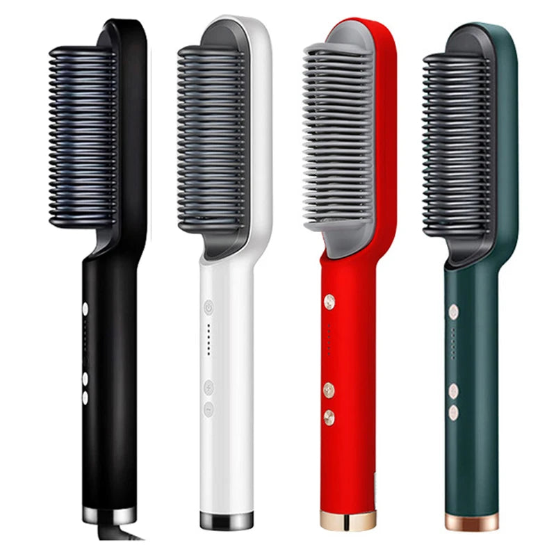 Hair Straightener Ceramic Hot Comb